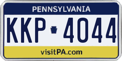 PA license plate KKP4044