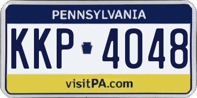 PA license plate KKP4048