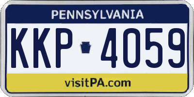 PA license plate KKP4059