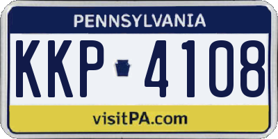 PA license plate KKP4108