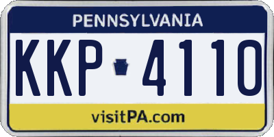 PA license plate KKP4110