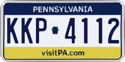 PA license plate KKP4112