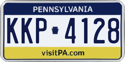 PA license plate KKP4128