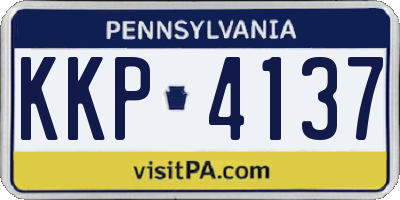 PA license plate KKP4137