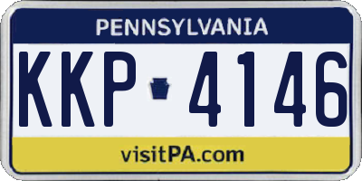 PA license plate KKP4146