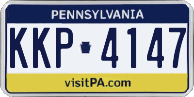 PA license plate KKP4147