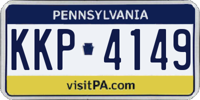 PA license plate KKP4149