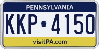 PA license plate KKP4150