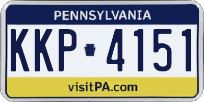 PA license plate KKP4151
