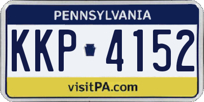 PA license plate KKP4152