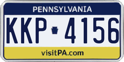 PA license plate KKP4156