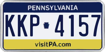 PA license plate KKP4157