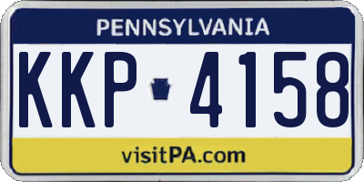 PA license plate KKP4158