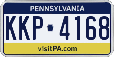 PA license plate KKP4168