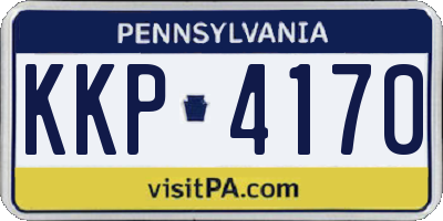 PA license plate KKP4170