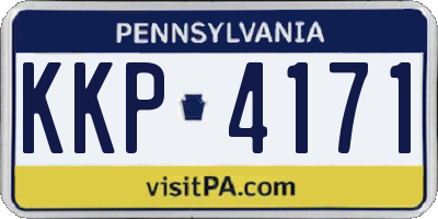 PA license plate KKP4171