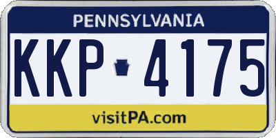 PA license plate KKP4175