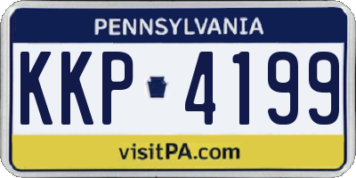 PA license plate KKP4199