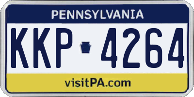 PA license plate KKP4264