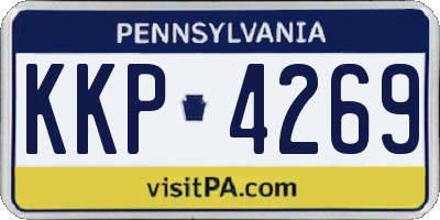PA license plate KKP4269