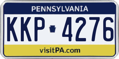 PA license plate KKP4276