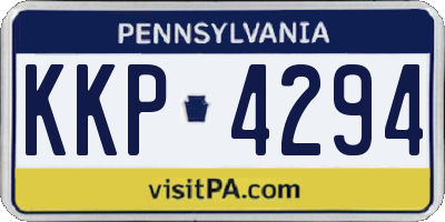 PA license plate KKP4294