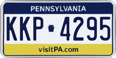 PA license plate KKP4295