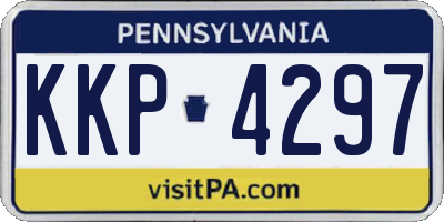 PA license plate KKP4297