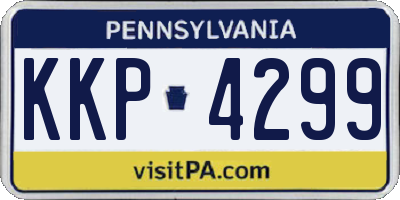 PA license plate KKP4299