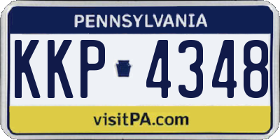 PA license plate KKP4348