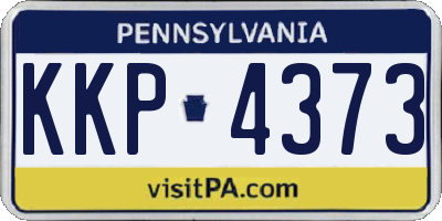 PA license plate KKP4373