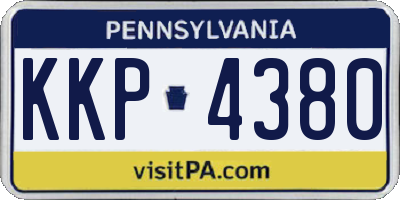 PA license plate KKP4380
