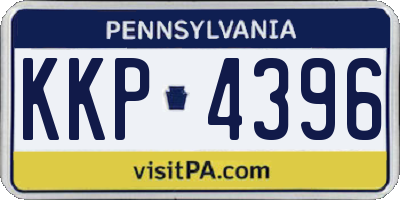 PA license plate KKP4396