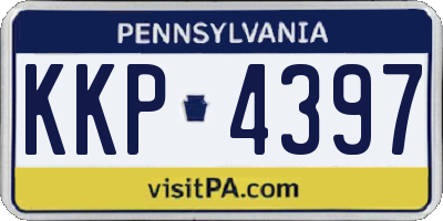 PA license plate KKP4397