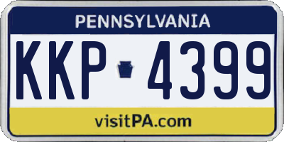 PA license plate KKP4399