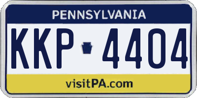 PA license plate KKP4404