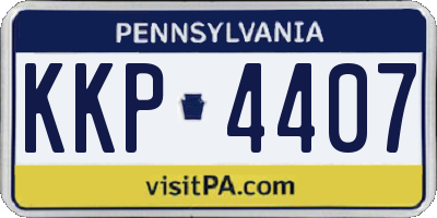 PA license plate KKP4407