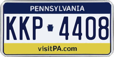 PA license plate KKP4408