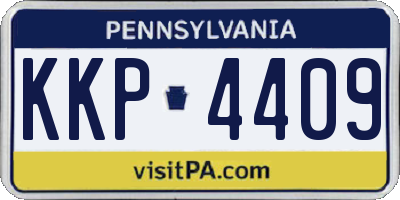PA license plate KKP4409