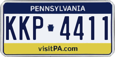 PA license plate KKP4411