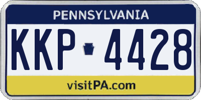 PA license plate KKP4428