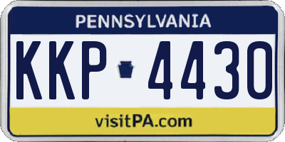 PA license plate KKP4430