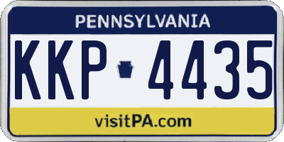 PA license plate KKP4435