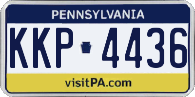PA license plate KKP4436