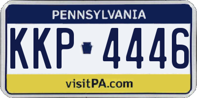 PA license plate KKP4446