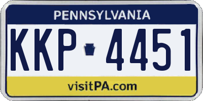 PA license plate KKP4451