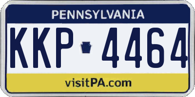 PA license plate KKP4464