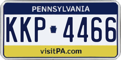 PA license plate KKP4466
