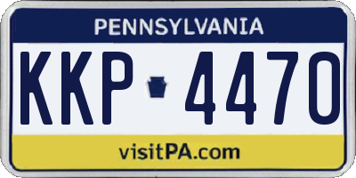 PA license plate KKP4470