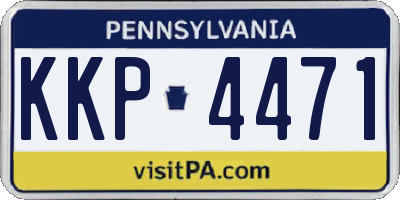PA license plate KKP4471